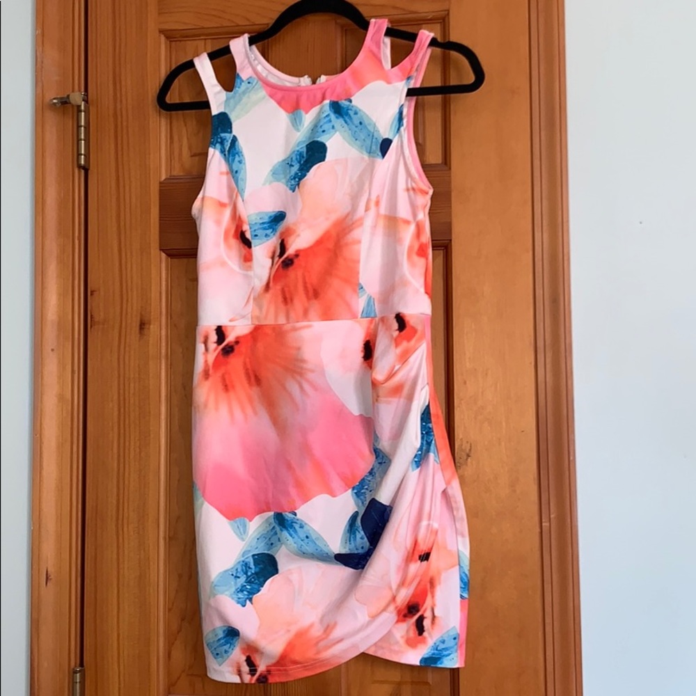 Floral wrap dress
